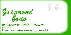 zsigmond godo business card